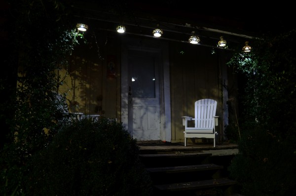 LED Bottle Gourd Lights on Lizzie's Porch
